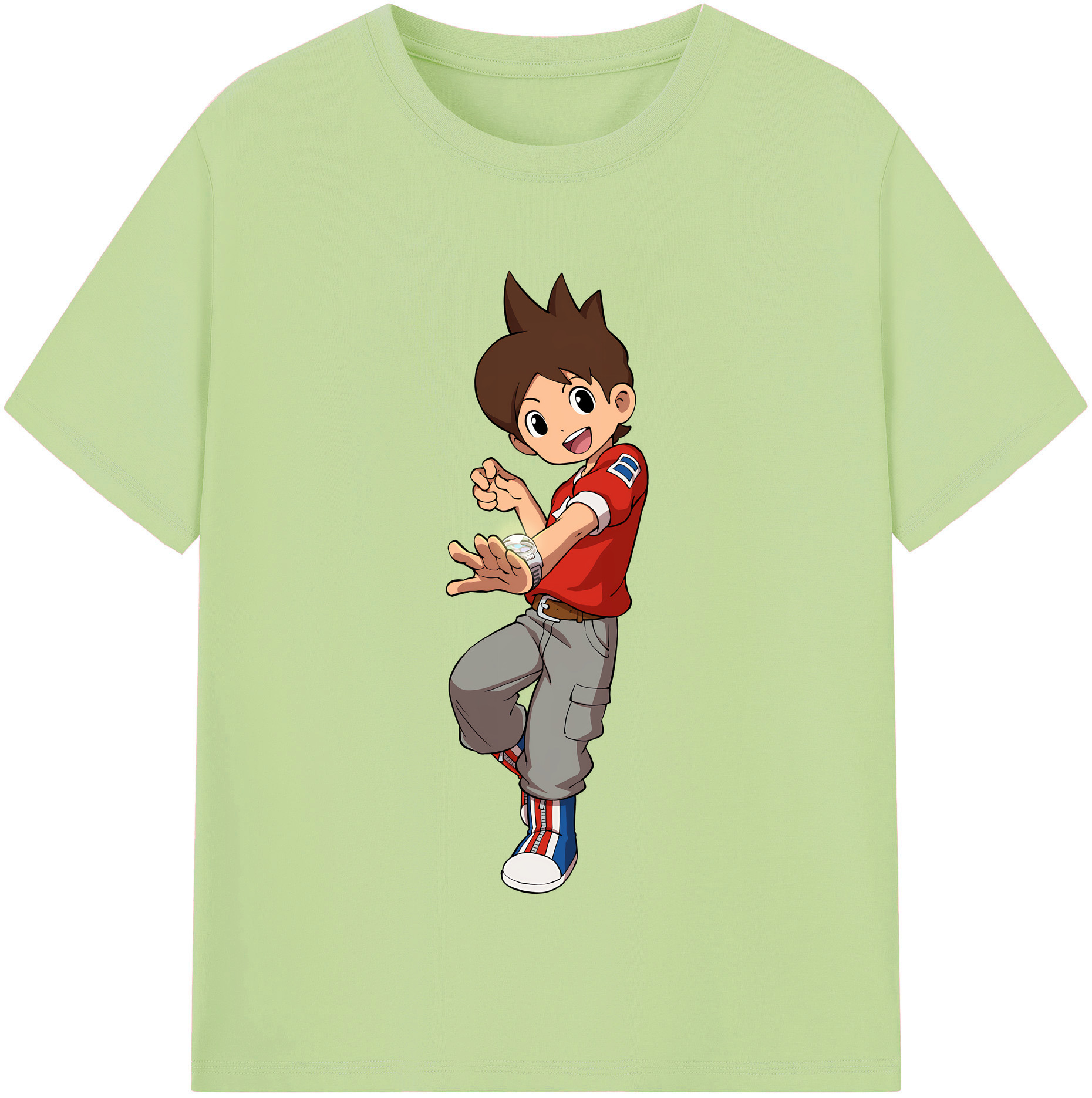 （画像用） 妖怪ウォッチ Yo-kai Watch 綿100％半袖Tシャツ（フロントプリント）